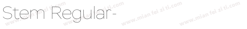 Stem Regular字体转换